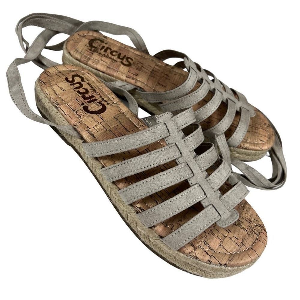NWOT Circus by Sam Edelman Mini Platform Espadrille Gladiator Sandals
